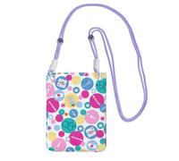 GaxfjRu Bonita bolsa para teléfono celular con estampado de enfermera para correr, caminar, senderismo y ciclismo, mini bolsa cruzada con correa de muñeca, Púrpura, Talla única