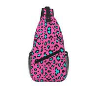 GaxfjRu Bonita mochila cruzada de leopardo para hombre y mujer, mochila de hombro casual, mochila de pecho para senderismo, viajes