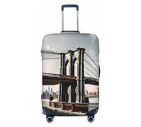 GaxfjRu Brooklyn Bridge - Funda protectora para maleta de viaje, lavable, antiarañazos, diseño de puente de Brooklyn, Black, XL