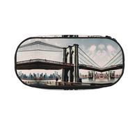 GaxfjRu Brooklyn Bridge S Print - Estuche para lápices de gran capacidad, organizador para el hogar, la universidad, la oficina, para adultos