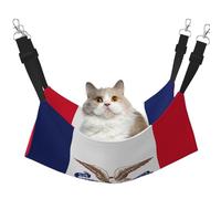 GaxfjRu Cama ajustable para gatos con bandera del estado de Iowa, hamaca para ventana, acogedora cama de terciopelo para mascotas y descanso para gatitos