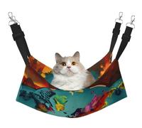 GaxfjRu Cama ajustable para gatos con diseño de mapa del mundo para ventana, acogedora cama de terciopelo para mascotas y descanso para gatitos