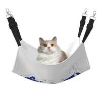 GaxfjRu Cama ajustable para gatos con mapa de bandera rusa, hamaca para ventana, acogedora cama de terciopelo para mascotas y descanso para gatitos