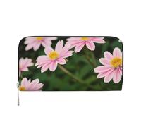 GaxfjRu Cartera pequeña de piel con estampado de flores de oro rosa y blanco para mujer, tarjetero de crédito para mujer, monedero de bolsillo para mujer