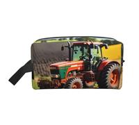 GaxfjRu Company Farm Tractors - Bolsa organizadora de cosméticos de viaje, grande, para mujeres, para cosméticos, artículos de tocador, Blanco, Talla única