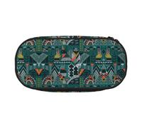 GaxfjRu Estuche de lápices con estampado de animales de gran capacidad para el hogar, universidad, oficina, organizador para adultos, estudiantes, Negro , talla única, Lindo