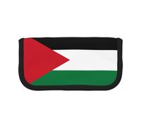 GaxfjRu Estuche de lona con diseño de bandera de Palestina para lápices, almacenamiento organizado para picnics y uso diario, bolsa de maquillaje, soporte para lápices