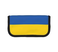 GaxfjRu Estuche de lona con diseño de bandera de Ucrania para lápices, almacenamiento organizado para picnics y uso diario, bolsa de maquillaje, soporte para lápices
