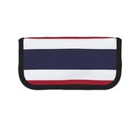 GaxfjRu Estuche de lona para lápices con diseño de bandera de Tailandia, almacenamiento organizado para picnics y uso diario, bolsa de maquillaje, soporte para lápices