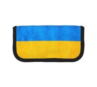GaxfjRu Estuche de lona para lápices con diseño de bandera de Ucrania, almacenamiento organizado para picnics y uso diario, bolsa de maquillaje, soporte para lápices