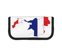 GaxfjRu Estuche de lona para lápices con diseño de mapa de la bandera de Tailandia, almacenamiento organizado para picnics y uso diario, bolsa de maquillaje, soporte para lápices