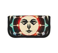 GaxfjRu Estuche de lona para lápices, diseño de flechas de caza, triángulos, ciervo, bonito y con lunares, almacenamiento organizado para picnics y uso diario, estuche para lápices