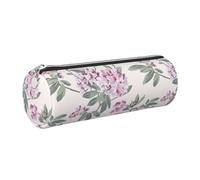 GaxfjRu Estuche de piel con cremallera para bolígrafos y lápices, color rosa oscuro