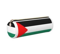 GaxfjRu Estuche de piel con cremallera para bolígrafos y lápices, diseño de bandera de Palestina, suave