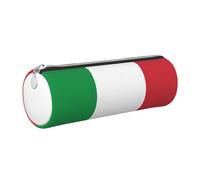 GaxfjRu Estuche de piel con cremallera para bolígrafos y lápices, diseño de bandera italiana