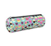 GaxfjRu Estuche de piel con cremallera para bolígrafos y lápices, diseño de magdalenas, suave