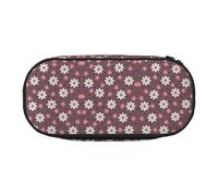 GaxfjRu Estuche para lápices con estampado de girasol blanco de gran capacidad, organizador para el hogar, la universidad, la oficina, para adultos
