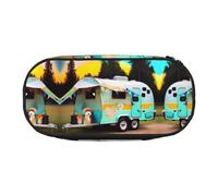 GaxfjRu Estuche para lápices con texto en inglés «You Make Me Camper», gran capacidad, para casa, universidad, oficina, organizador para adultos, Negro , Talla única, Lindo