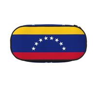GaxfjRu Estuche para lápices de gran capacidad con estampado de la bandera de Venezuela, organizador de oficina para adultos