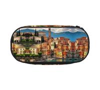 GaxfjRu Estuche para lápices de gran capacidad con estampado italiano, organizador para el hogar, la universidad, la oficina, para adultos