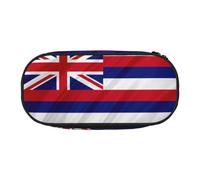 GaxfjRu Estuche para lápices de gran capacidad, diseño de la bandera de Hawái, organizador de oficina para adultos