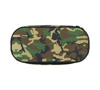 GaxfjRu Estuche para lápices, diseño militar, estampado de camuflaje, gran capacidad, para el hogar, universidad, oficina, organizador para adultos, estudiantes, Negro , talla única, Lindo