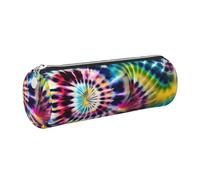 GaxfjRu Exotic Tribe - Estuche de piel con cremallera para bolígrafos y lápices, diseño de teñido anudado