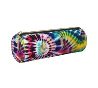 GaxfjRu Exotic Tribe - Estuche de piel con cremallera para bolígrafos y lápices, diseño de teñido anudado