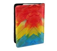 GaxfjRu Fantástica funda para pasaporte con estampado de plumas de loro para viajes, organizador de viaje, funda para tarjetas de crédito, funda para pasaporte, Black, Talla única