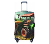 GaxfjRu Fantasy Farm - Funda protectora para maleta, lavable, antiarañazos, con estampado de tractor, Black, XL