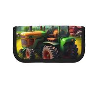 GaxfjRu Fantasy Farm Tractor - Bolsa de lona estética de gran capacidad para adultos, oficina, universidad, múltiples compartimentos, con cremallera, bolsa para bolígrafos