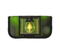 GaxfjRu Firefly and Lantern - Estuche de lona para lápices, almacenamiento organizado para picnics y uso diario, bolsa de maquillaje, soporte para lápices