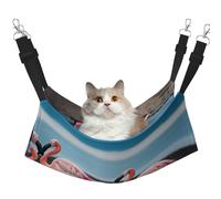 GaxfjRu Flamingos On The Beach - Cama ajustable para gatos, hamaca para ventana, acogedora cama de terciopelo para mascotas y descanso para gatitos