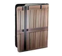 GaxfjRu Funda de cuero con estampado floral para pasaporte, impermeable, para viajes, para mujeres y hombres, Black, Talla única