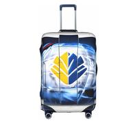 GaxfjRu Funda de equipaje personalizada con diseño artístico de hockey sobre hielo, aprobada por la TSA, fundas de maleta para equipaje de 28 pulgadas, funda de maleta grande, Blanco, M