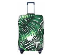 GaxfjRu Funda de equipaje personalizada con hojas de plátano y palmeras tropicales, aprobada por la TSA, fundas de maleta para equipaje de 28 pulgadas, funda de maleta grande, Blanco, XL