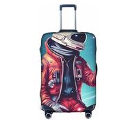 GaxfjRu Funda de equipaje personalizada Cool Man in Outer Space Galaxy, aprobada por la TSA, fundas de maleta para equipaje de 28 pulgadas, funda de maleta grande, Blanco, S