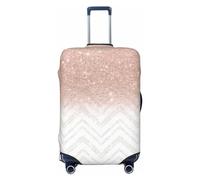 GaxfjRu Funda de maleta con bonito patrón brillante, fundas de maleta para equipaje, mantiene tu equipaje seguro y elegante, fundas de equipaje para maleta aprobadas por la TSA, Black, S