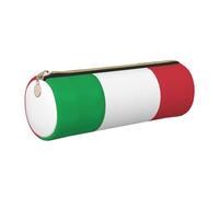 GaxfjRu Funda de piel con cremallera para bolígrafos y lápices, diseño de bandera de Italia