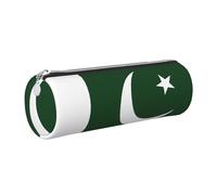 GaxfjRu Funda de piel con cremallera para bolígrafos y lápices, diseño de bandera de Pakistán