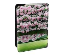 GaxfjRu Funda de piel con estampado de flores de hiedra floral para pasaporte, funda impermeable para pasaporte para mujeres y hombres, Black, Talla única