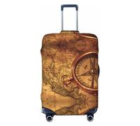 GaxfjRu Funda para maleta de navegación de Law of The Compass, fundas de maleta para equipaje, mantiene tu equipaje seguro y elegante, fundas de equipaje para maleta aprobadas por la TSA, Black, L