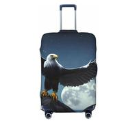 GaxfjRu Funda para maleta Eagle Under The Stars, fundas para maleta, mantiene tu equipaje seguro y elegante, fundas de equipaje para maleta aprobadas por la TSA, Black, L