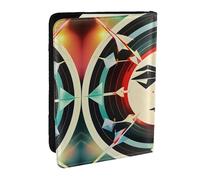 GaxfjRu Funda para pasaporte con diseño de flechas de caza, triángulos, ciervos, para viajes, organizador de viaje, funda para tarjetas de crédito, Black, Talla única