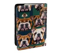 GaxfjRu Funda para pasaporte con estampado de bulldog inglés para viajes, organizador de viaje, funda para tarjetas de crédito, Black, Talla única