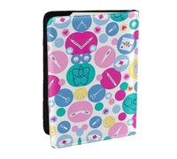 GaxfjRu Funda para pasaporte con estampado de enfermera para viajes, organizador de viaje, funda para tarjetas de crédito, Black, Talla única