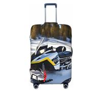 Gaxfjru Funda protectora de equipaje de viaje con estampado avanzado de motos de nieve, lavable, antiarañazos, Black, L