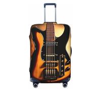 Gaxfjru Funda protectora de equipaje de viaje con estampado de guitarra instrumental, lavable, antiarañazos, Black, XL