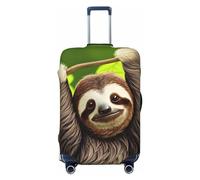 Gaxfjru Funda protectora de equipaje de viaje con estampado de perezoso, lavable, antiarañazos, Black, M