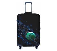 Gaxfjru Funda protectora para equipaje de viaje, con estampado de tenis, lavable, antiarañazos, Black, XL
